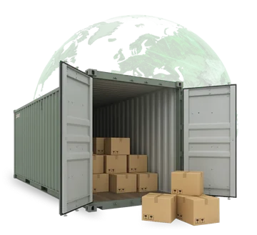 container with boxes image